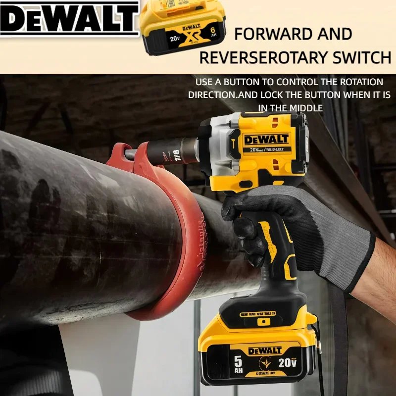 DEWALT DCF921 ATOMIC 20 В MAX Аккумуляторный ключ Аккумуляторный ударный ключ 1/2 дюйма Ключ для зарядки с переменной скоростью DCF921N с аккумулятором