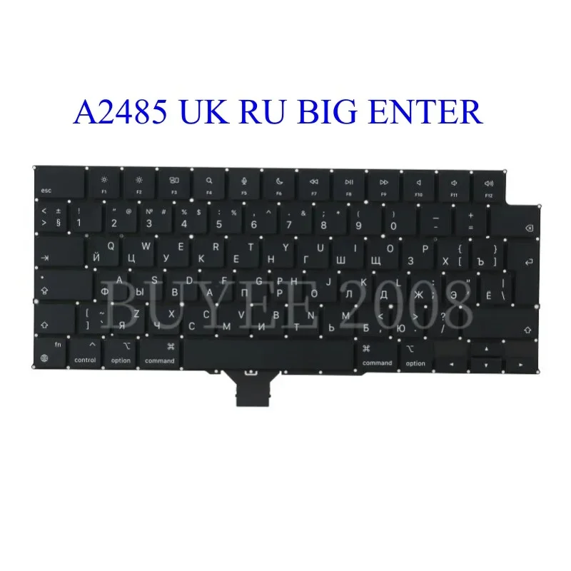 Laptop Keyboard UK RU Big Enter For MacBook Air Pro A2179 A2289 A2251 A2141 A2337 A2338 A2442 A2485 Replacement - view 2