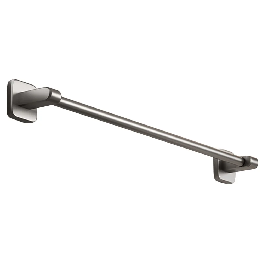 

No Drill Bathroom Towel Organizer Metal Slipper Drying Rack Easy Install Multi-Use Wall Mount Heavy Duty Self Adhesive Towel Bar