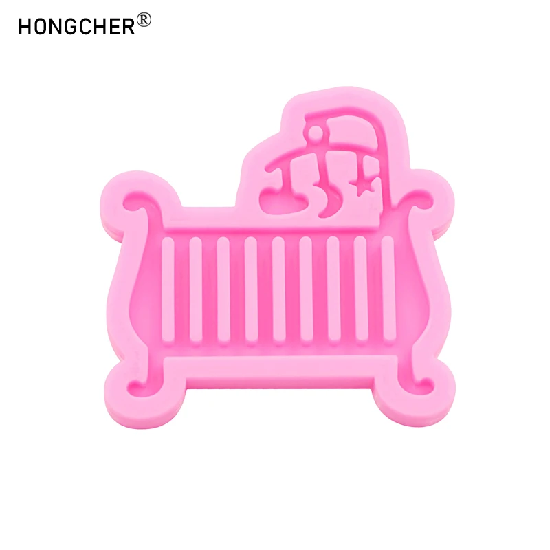 لامعة محاكاة سرير درج مجوهرات اكسسوارات قالب من السيليكون DIY بها بنفسك أقراط القلائد المعلقات المعلقات الزخرفية قوالب بالتنقيط #3