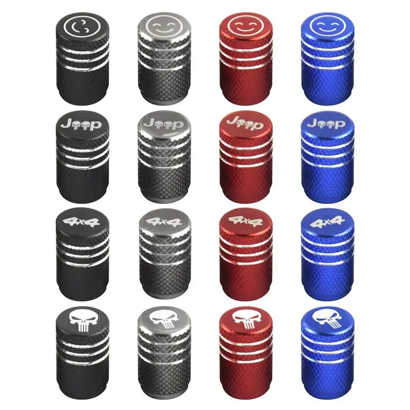 Aluminum Alloy Valve Stem Tire Valve Cap Laser Car Logo UniversalDurable Car Tire Decoration Screw-on Small Accessories