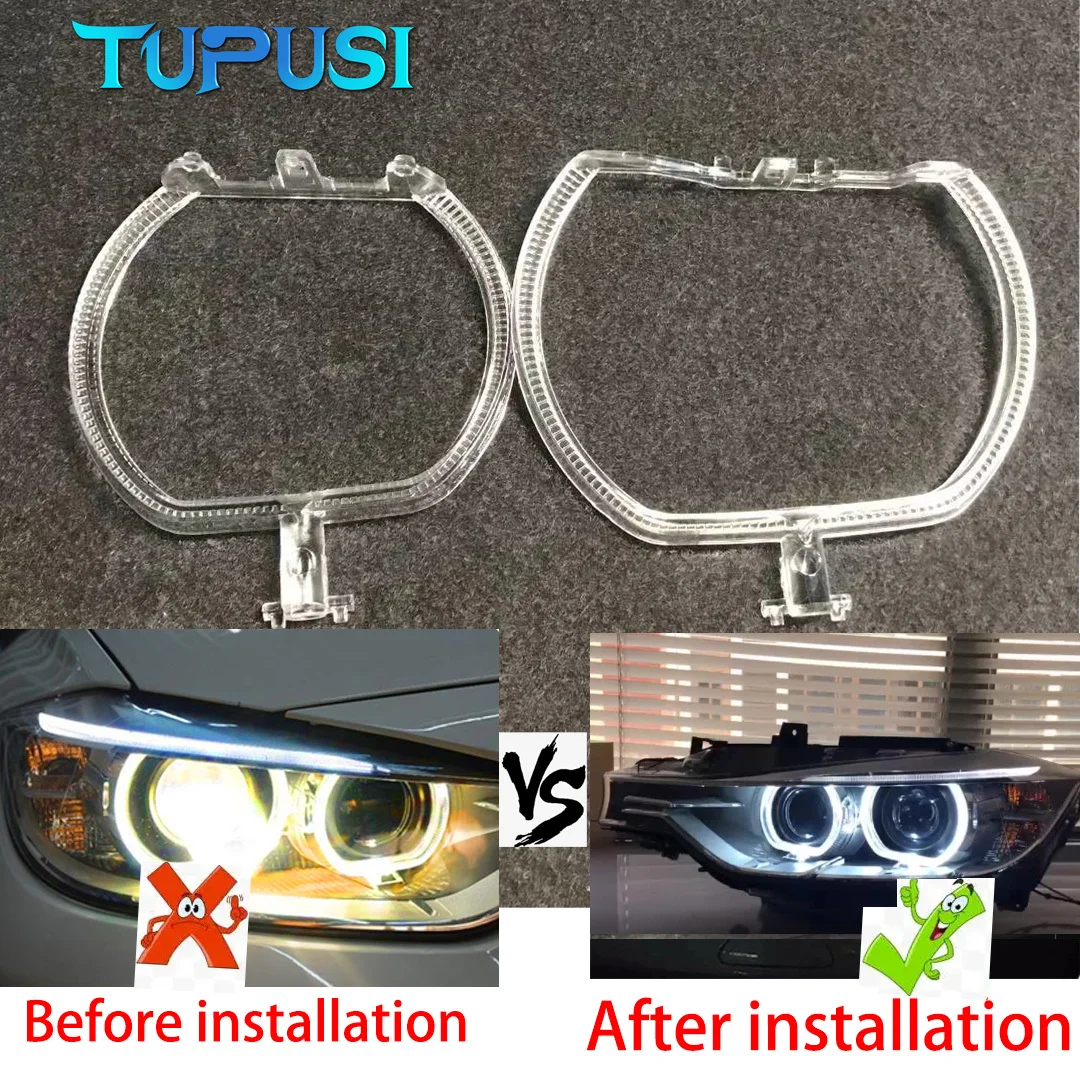 Tubo de circulación diurna para Bmw Serie 3 F30 2013-2015 faro DRL luces de circulación diurna placa guía de luz tira de circulación diurna