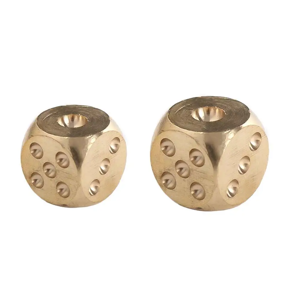 

Entertainment Appliances Hand Polished Decorative Items Playing Game Tool Copper Dice Metal Solid Dice Solid Dice Brass Dice