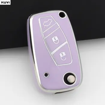 全新粉紅TPU汽車鑰匙套,適用於菲亞特500、熊貓、Idea、Stilo、Ducato、Punto、Bravo、Grande、Minibus、Doblo等車型,保護鑰匙配件 8 最佳銷售 菲亞特 Bravo 配件 - №5