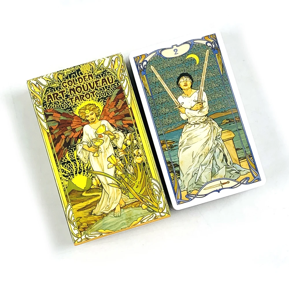 Board Game Oracle - Gouden Art Nouveau Tarotkaarten Deck 78