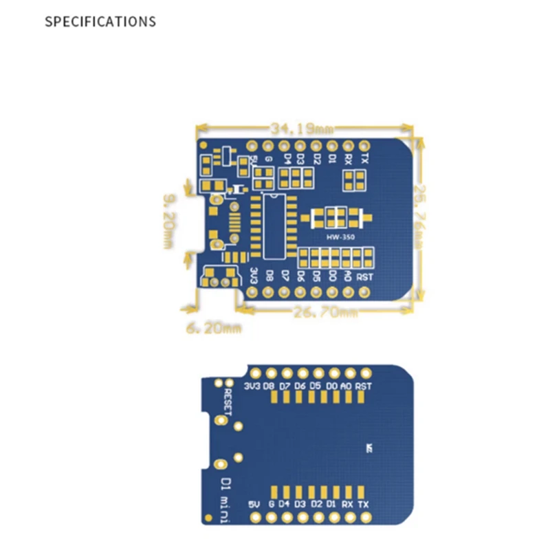 ESP8266 ESP-12 USB Wemos D1 Mini carte de développement Wifi pour D1 Mini Nodemcu Lua Iot conseil Installation facile facile à utiliser