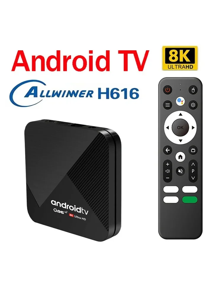 Android 15.0 IPTV Smart TV Box 4K Q96 H616 Media Player 5G 4G Dual WiFi BT5.0 Voice Remote Allwinner H616 HD 8K Set Top Box