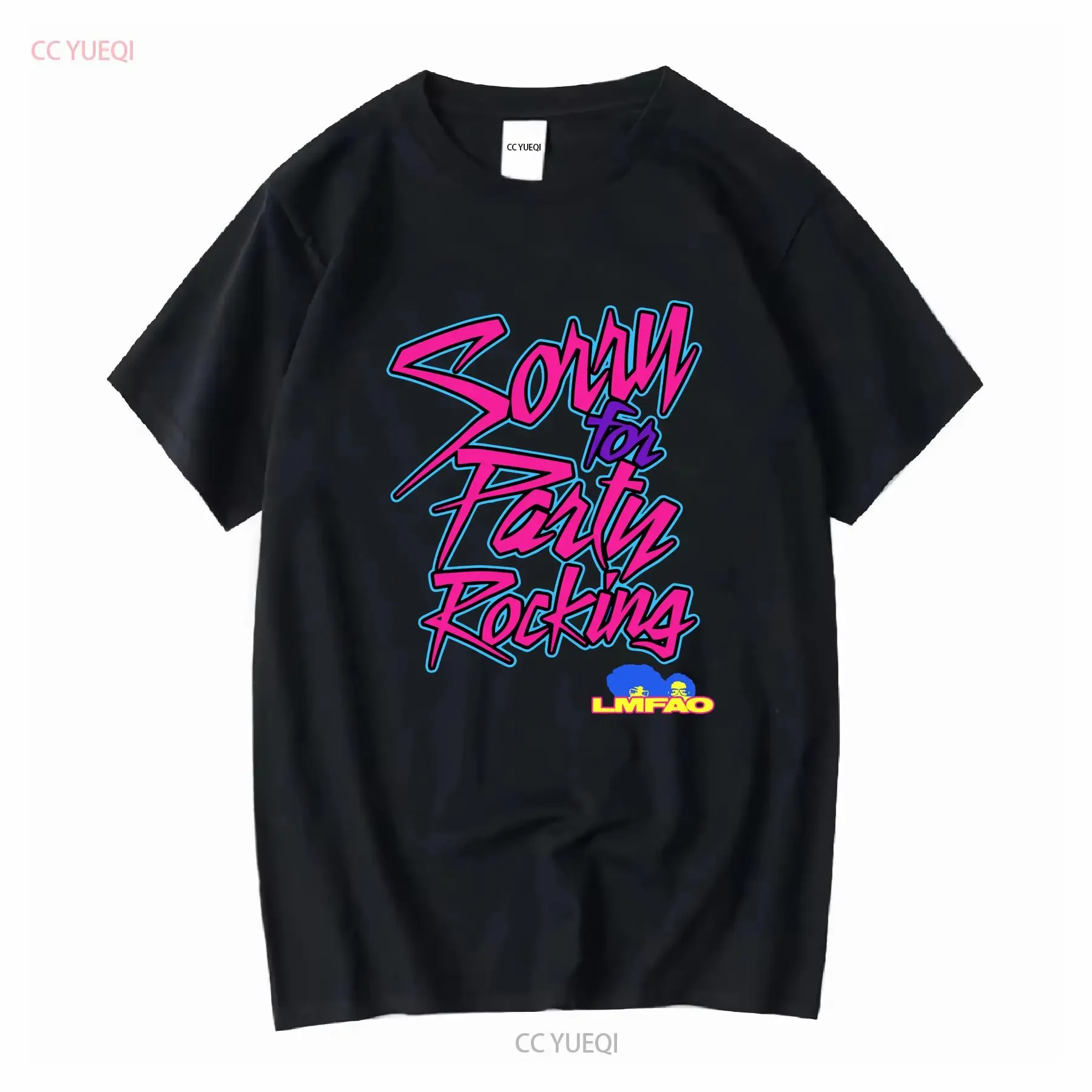 LMFAO Sorry For Party Rocking T-Shirt Electro Pop Music Vintage Scene Band lange oder kurze Ärmel Vintage gewaschen bequem