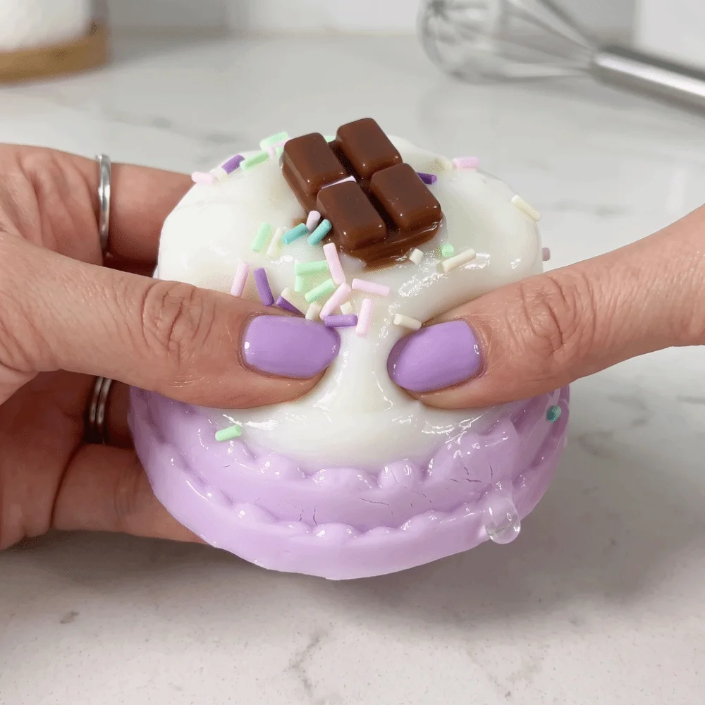 Slow Rising Cake Squeeze Slow Rebound Soft Foam Fidget Squish Cake Shaped Cartoon Shape Cake Shaped Squeeze