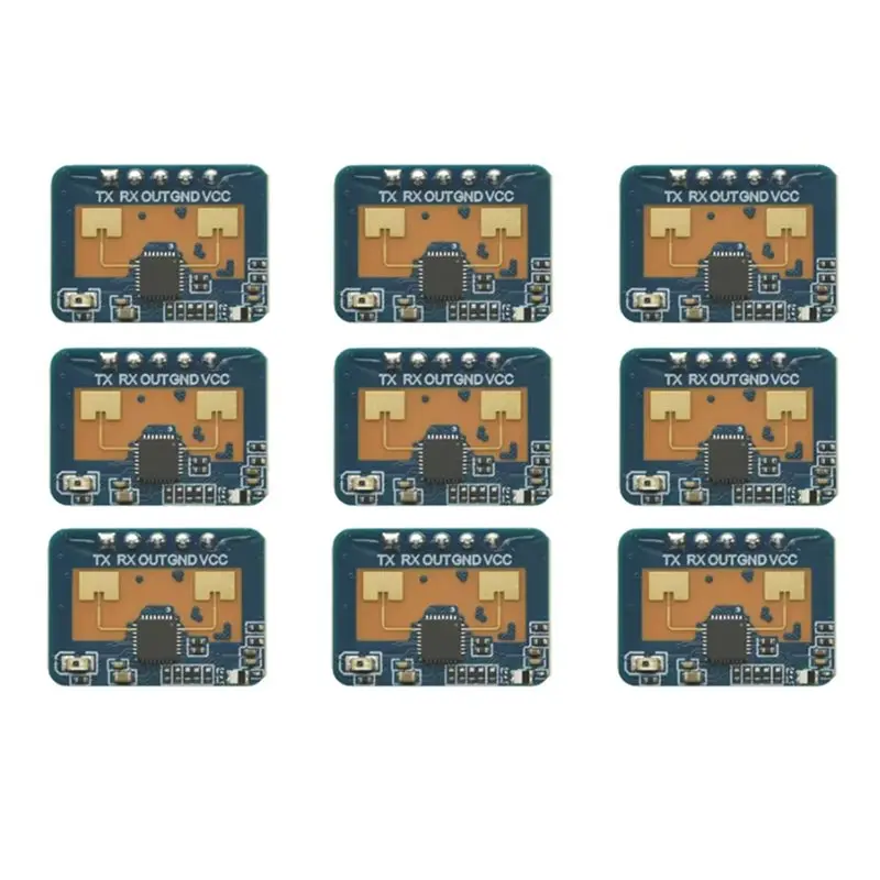 

HOT!A72T Human Motion Detection Module 24G Mmwave HLK-LD2410C 9Pcs Human Presence Radar Sensor