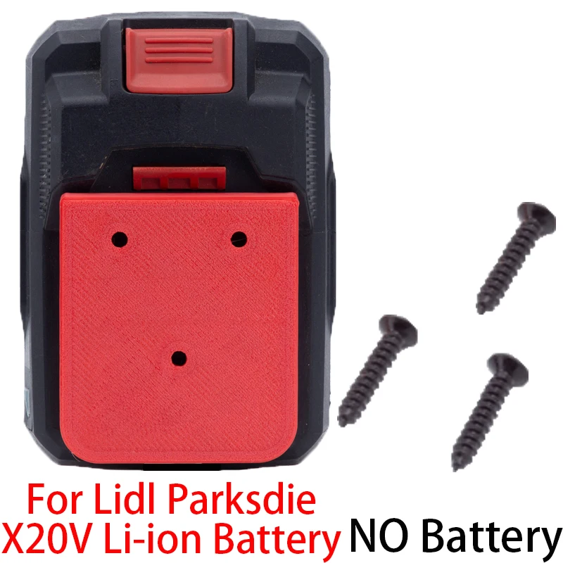 

3*Battery holder for Lidl Parkside X20V Li-Ion Battery Wall Mount Base Bracket Tool Series Wall Mount Base Bracket and 3 screws