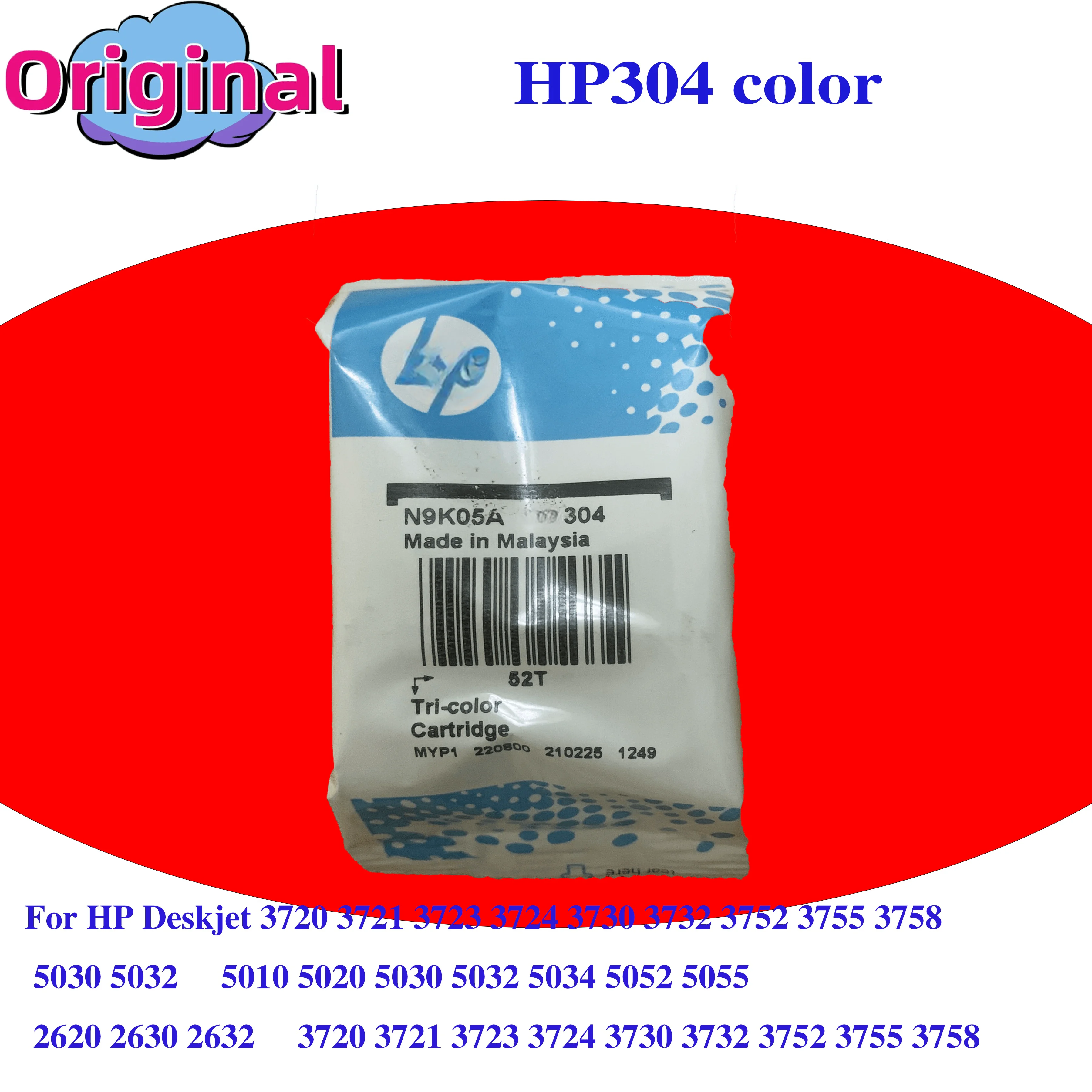 304 XL Ink Cartriddge  For HP 304 HP304 XL Deskjet Envy 2620 2630 2632 5030 5020 5032 3720 3730 5010 Printer