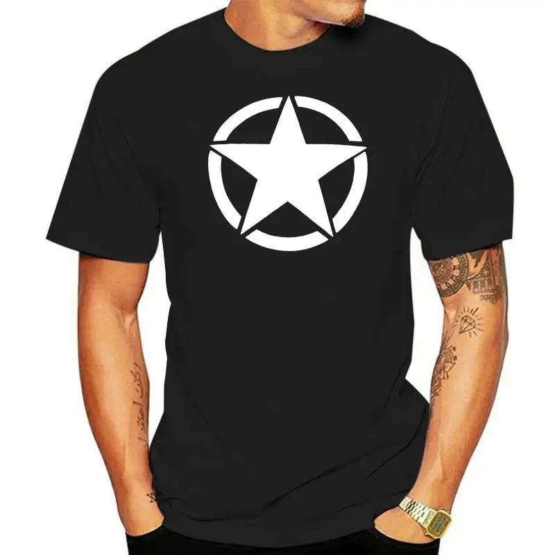 Camiseta verde de la Estrella militar de los EE. UU., Top del ejército de Oliva de todos los tamaños, 2022 algodón, camisa de diseño personalizado Normal, verano, 100%