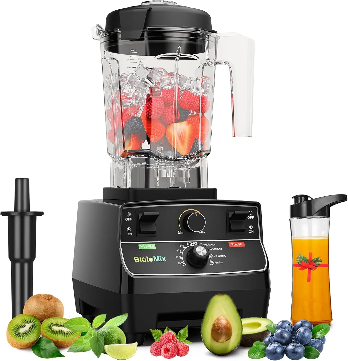 

Professional Smoothie Blender, Countertop Blender,Commercial Blender 2200W High Power With 68Oz Pitcher, Smart Presets,Blenders