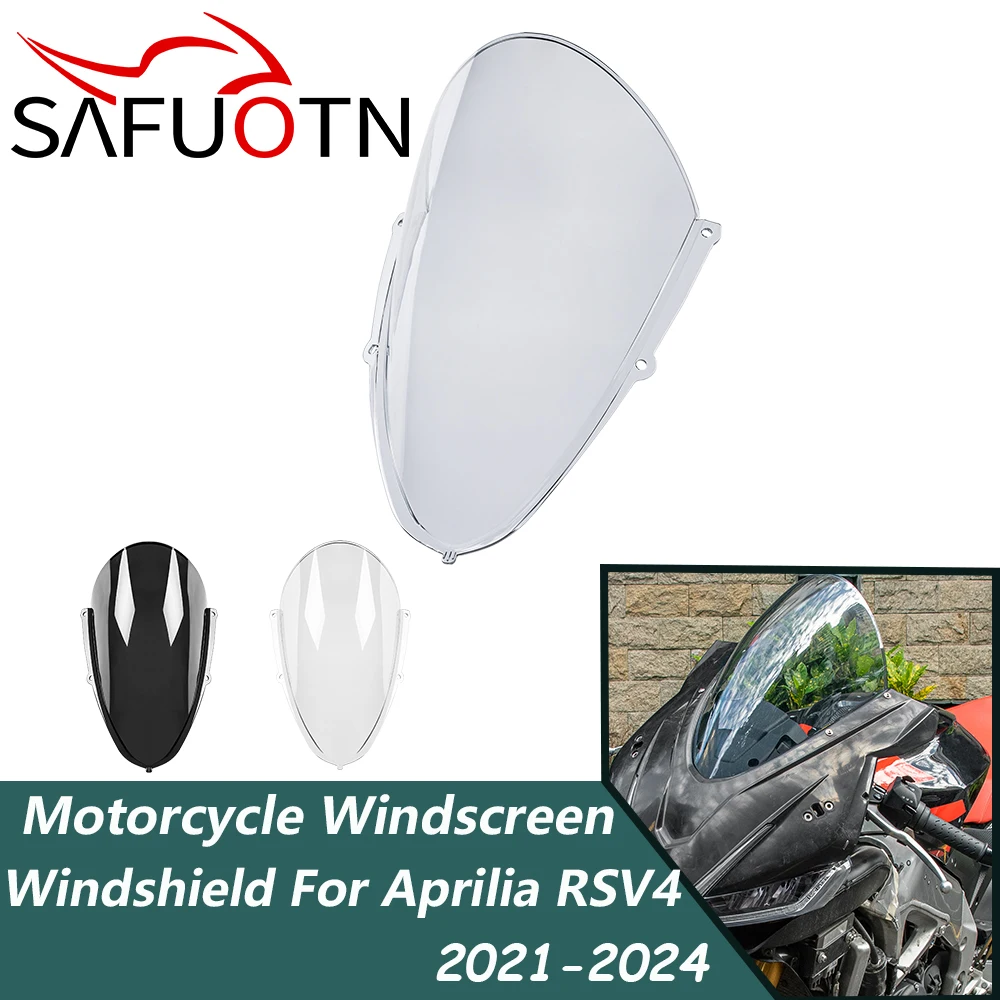 

For Aprilia RSV4 Windshield Windscreen Shield For Aprilia RSV4 2021-2024 2022 2023 Motorcycle Wind Deflector Accessories