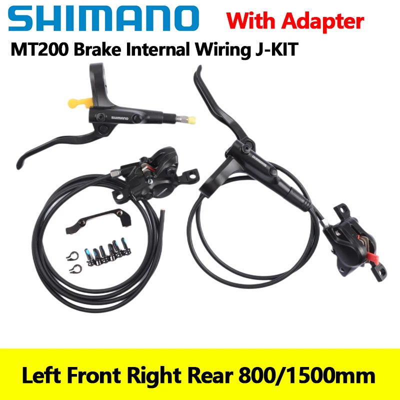 Shimano MT200 Brake BR-MT200 Left Front 800MM 850MM Right Rear 1450MM 1550MM Mountain Bicycle Hydraulic Disc Brake E-bike Brake