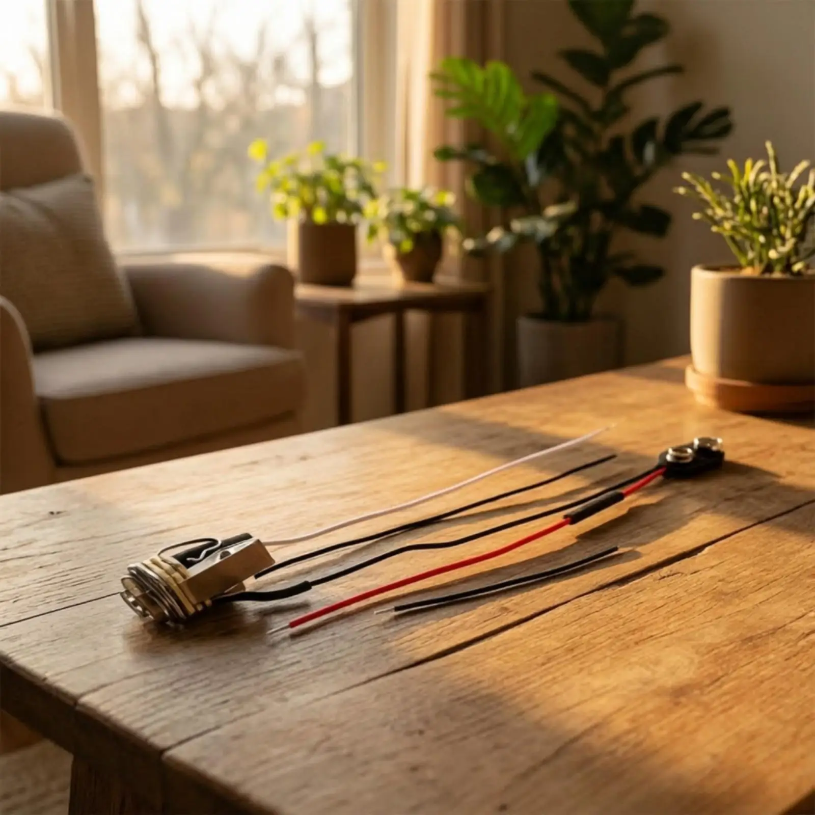 Audio Wiring Harness for Electric Guitar Custom Wiring with 6.35mm Stereo Jack and Heat Shrink Joints