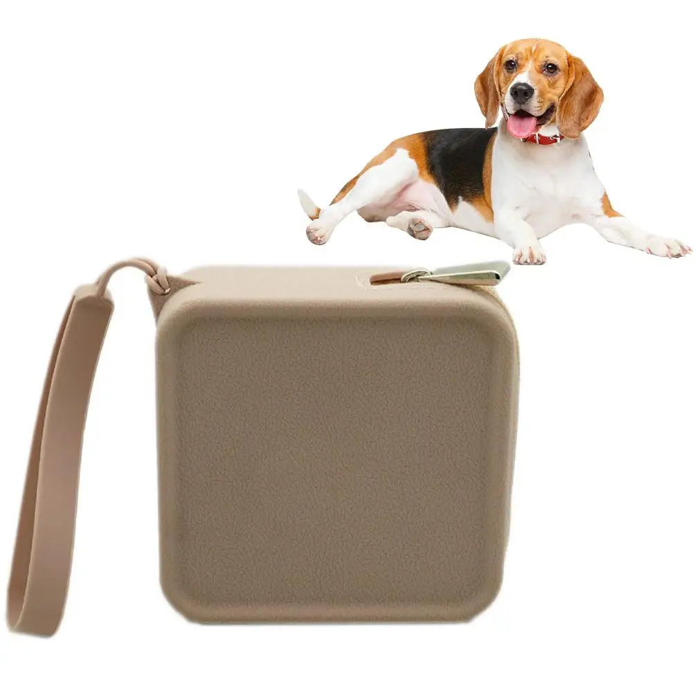 Pocket Sized Dog Treat Pouch Pet Training Treat Bag Silicone Dog Treat Zipper Design Pouch Bag Dog Walking Accessories