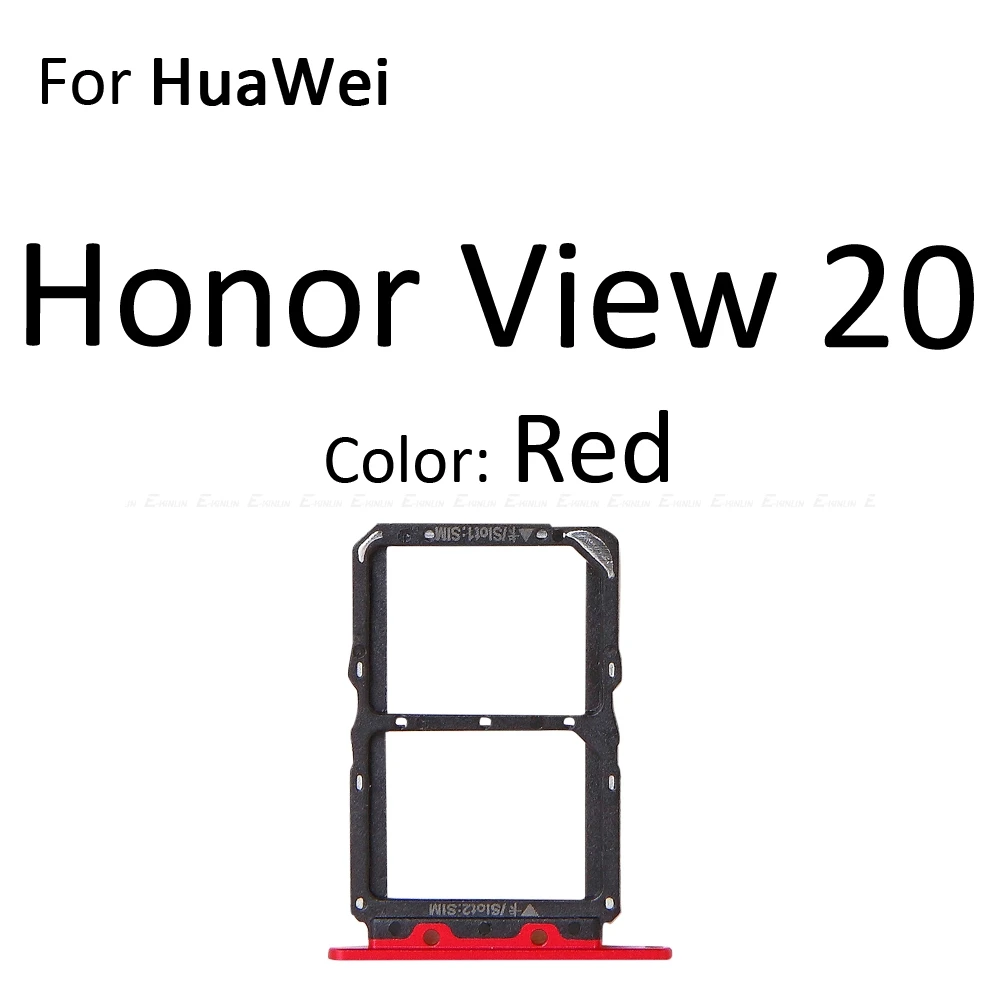 Sim Card Socket Slot Tray Reader Holder Connector Micro SD Adapter Container For HuaWei Honor View 20 Pro Lite 20i