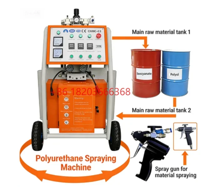 YG Customized Portable Pneumatic PU Foam Spraying Polyurethane Insulation Machine Polyurethane Foam Sprayer
