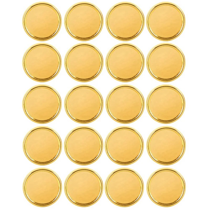 20 Pieces Gold Discs Binder Rings Plastic Book Binding Discs for Notebook and Planner Scrapbooking (Gold)