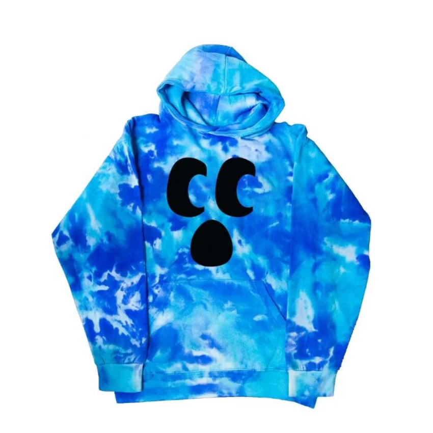 Craftee Face Tie Dye Hoodie Social Media Star Unisex Long Sleeve Women Men Hooded Sweatshirt Harajuku Streetwear Casual Tracksui