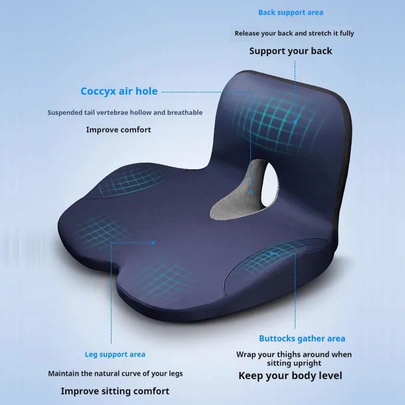 Car Main Driver Seat Booster Seat Cushion Memory Foam Cushion Relief Chair Suitable All-season Booster Universal Comfort Seat