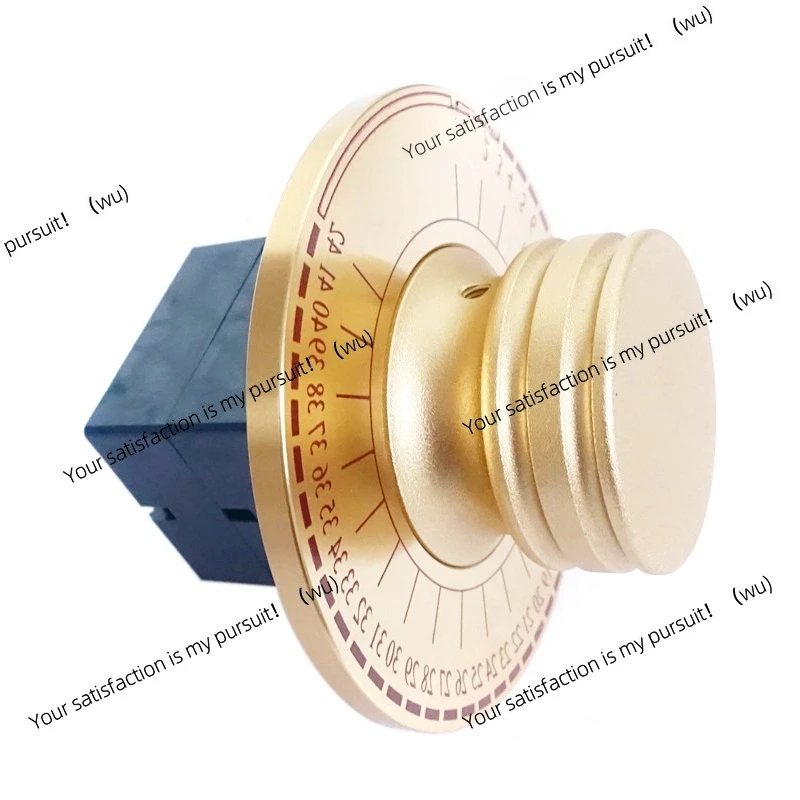 hifi amplifier speaker Aluminum Volume knob 1pcs Diameter 60mm Height 23mm  amplifier Potentiometer knob with yardstick scale