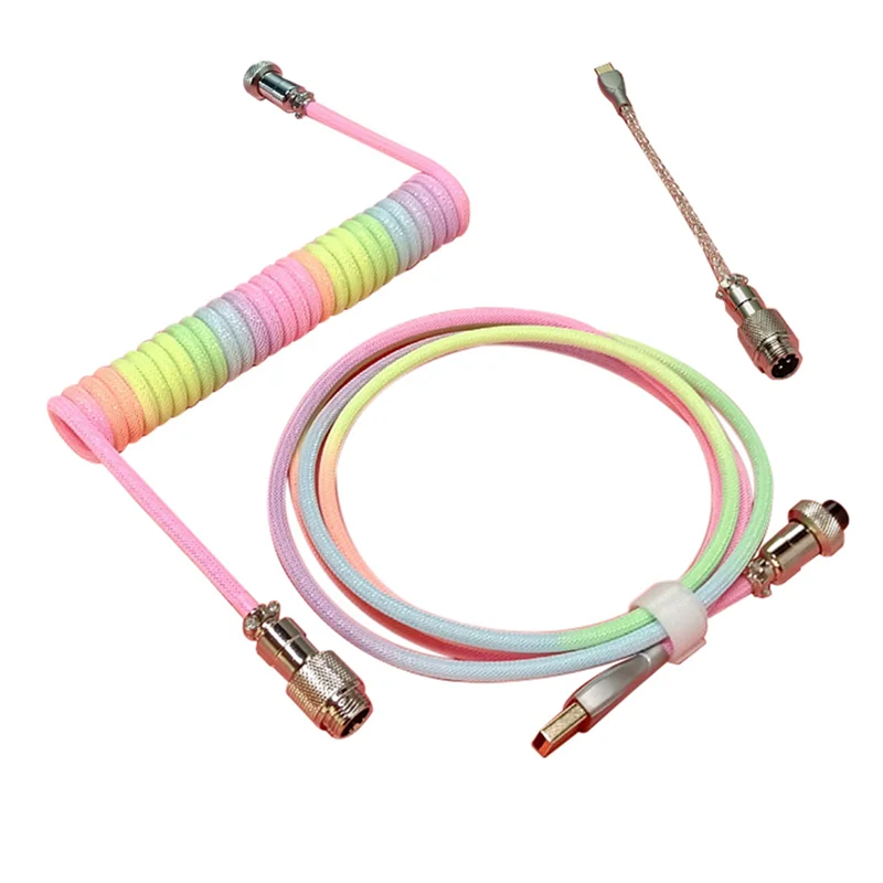 Mechanical Keyboard Cable Airline Cable USB Charging Cable Spring Cable Mechanical Keyboard Coiled Cable