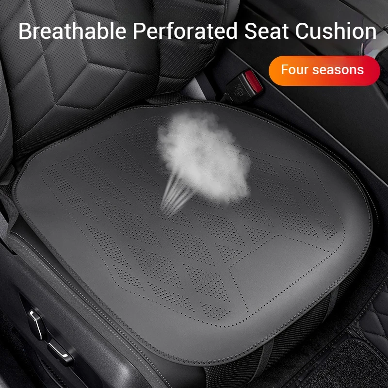 Car Nappa Leather Ventilated Seat Cushion Car Seat Cover For Tesla Model Y Model 3 Model X Model S Auto Interior Accessories