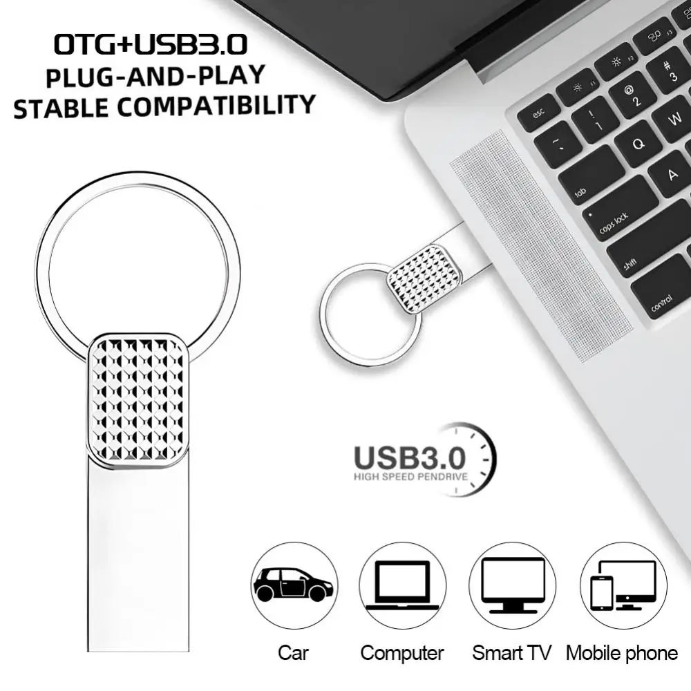 Usb 3.0 Flash Drive 128gb Memory Stick 256gb 512gb Pendrive 64gb Metal U Disk OTG Pen Drive 32gb Free Logo meeting gifts