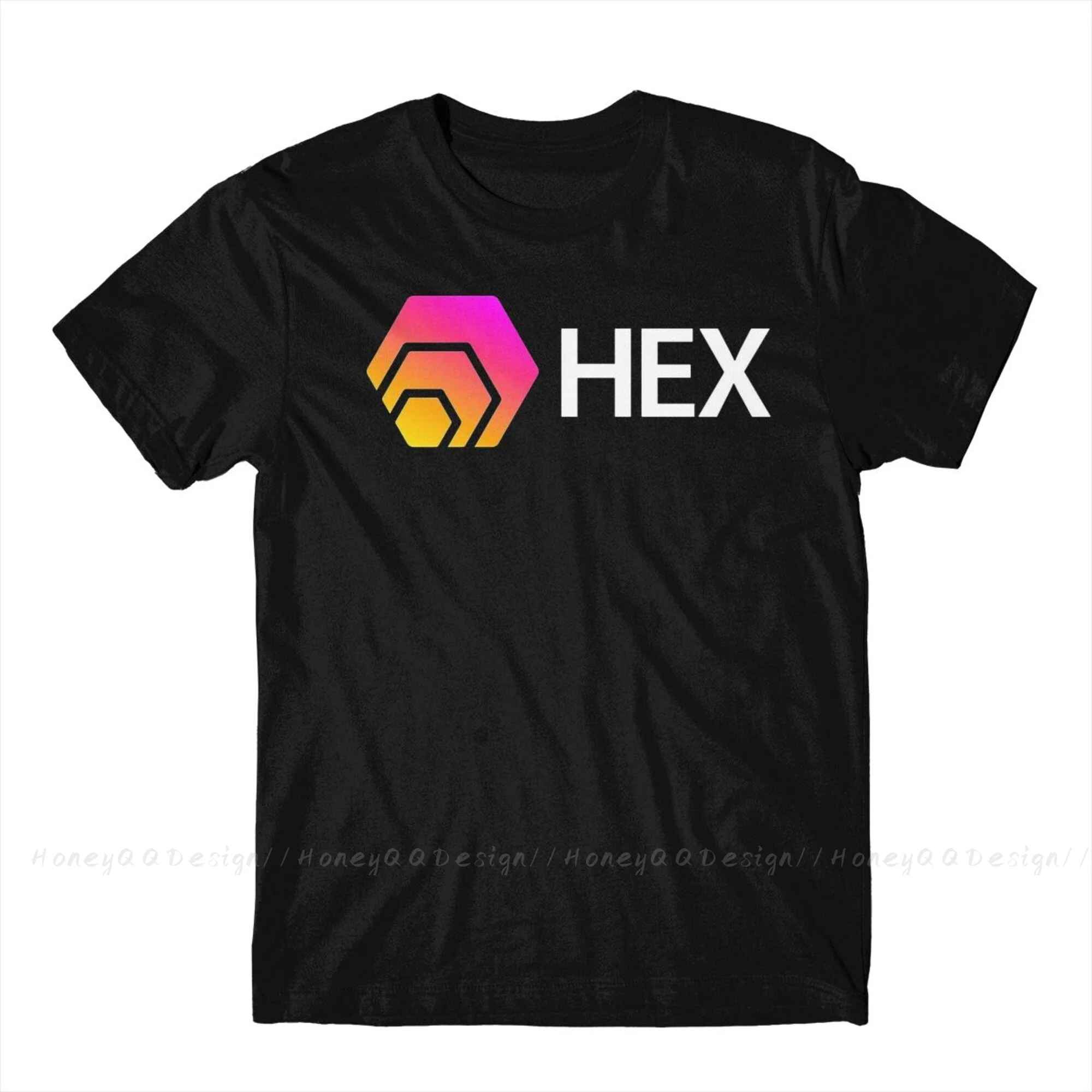 HEX Crypto Hexagon Fashion TShirt Design Cotton Shirt Men Unisex T-Shirt Oversize Adult Plus Size