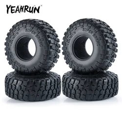 YEAHRUN 1/4Pcs 1.9 cala 120 * 52mm Gumowe koła Beadlock do Axial SCX10 II TRX-4 1/10 RC Crawler Car Model Upgrade Parts