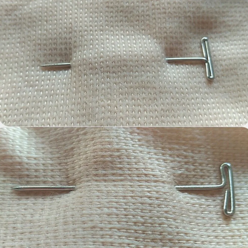 100Pcs T-Type Straight Pins 53Mm Length 1.12mm Thick Nickel-Plated for Securing Fabric Cubicle Walls Craft Stabilization