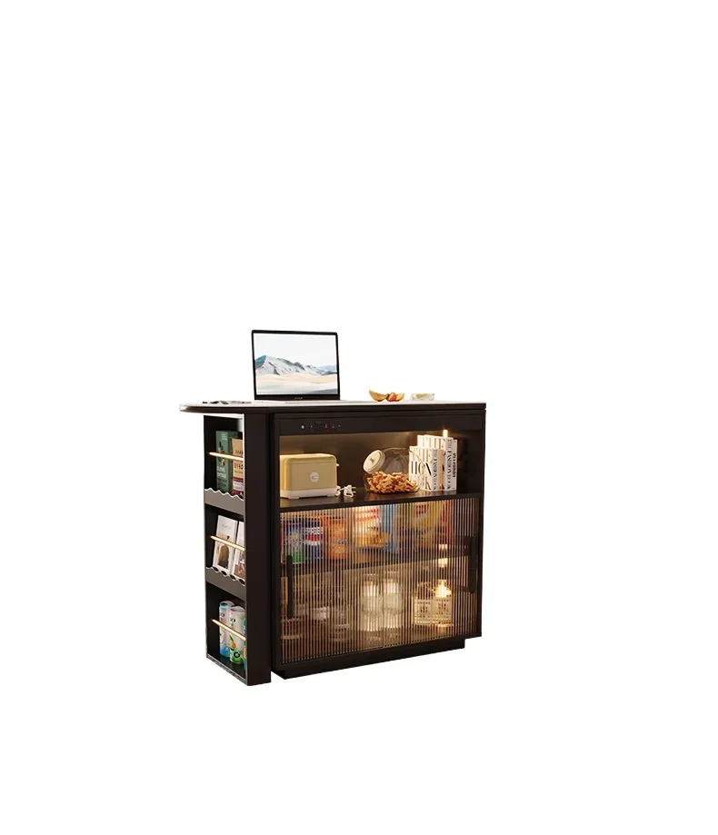 Bar table household solid wood modern simple partition bar table integrated living room small apartment Nakajima