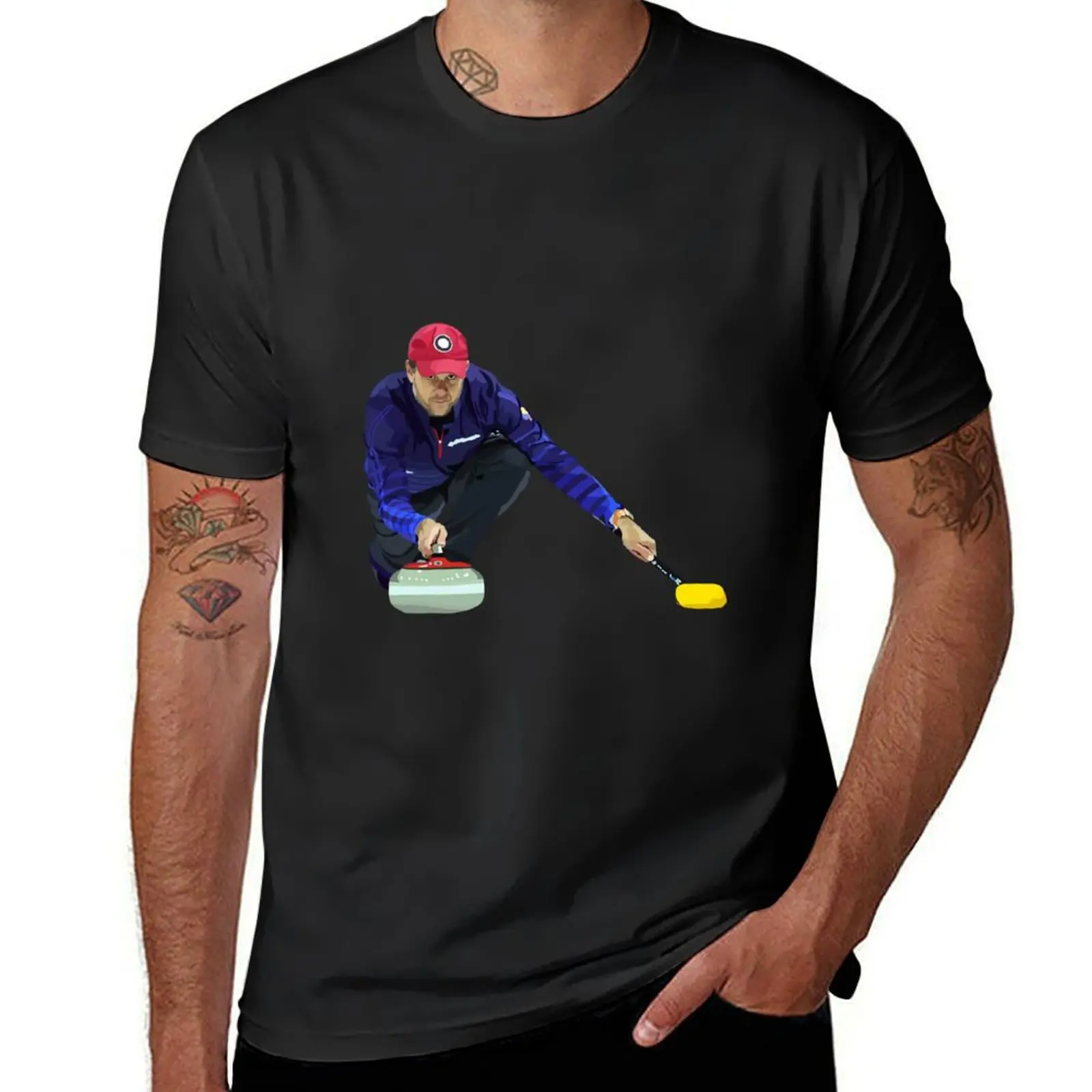 

John Shuster T-Shirt vintage anime shirt basketball graphic tees graphics mens funny t shirts