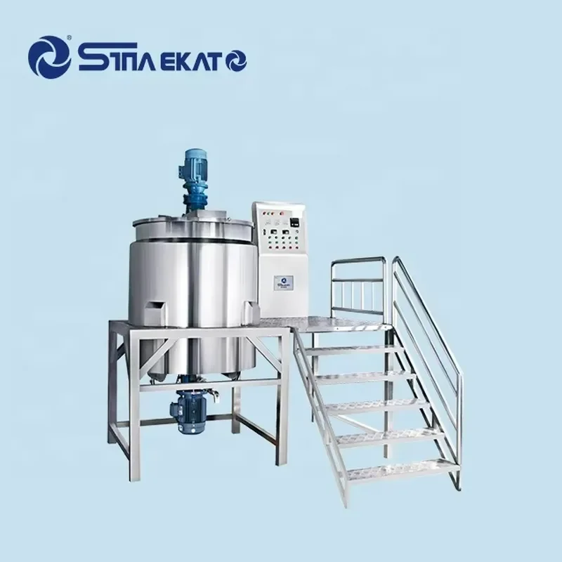 6KW Moveable Electric Pneumatic Lifting Application Food Honey Homogenizer Machine High Shear Mixer Homogenizer Mixer