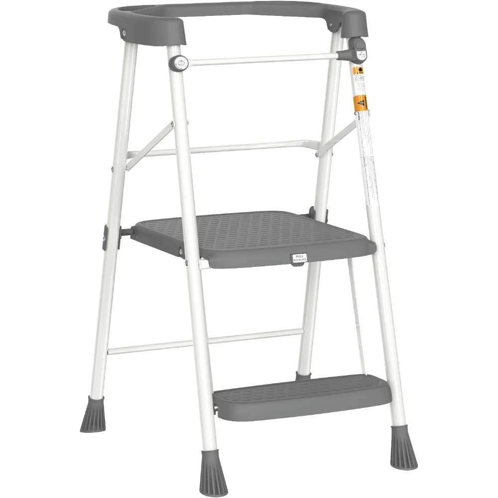 Taburete de cocina infantil de 2 pasos para aprendizaje y asistencia al mostrador con función de seguridad anticaída