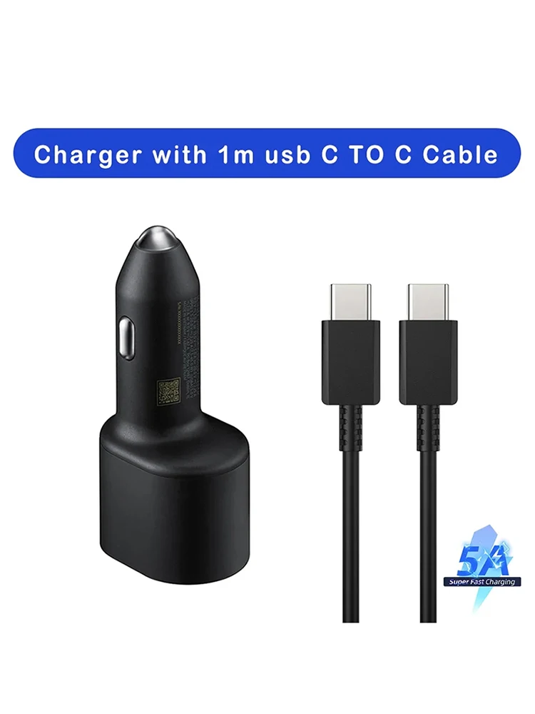 USB Car Charger Super Fast Charging 45W 15W Dual Port C PD Auto Car Charger Suitable For Apple Huawei Samsung Car Charger