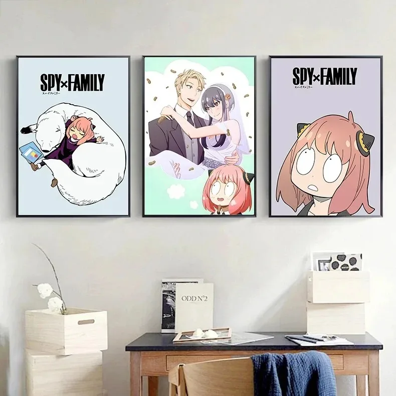 Popular Anime Spy X Family Anya Interesting Forger Posters Canvas Painting Wall Art Picture Modern Gift Living Home Decoration