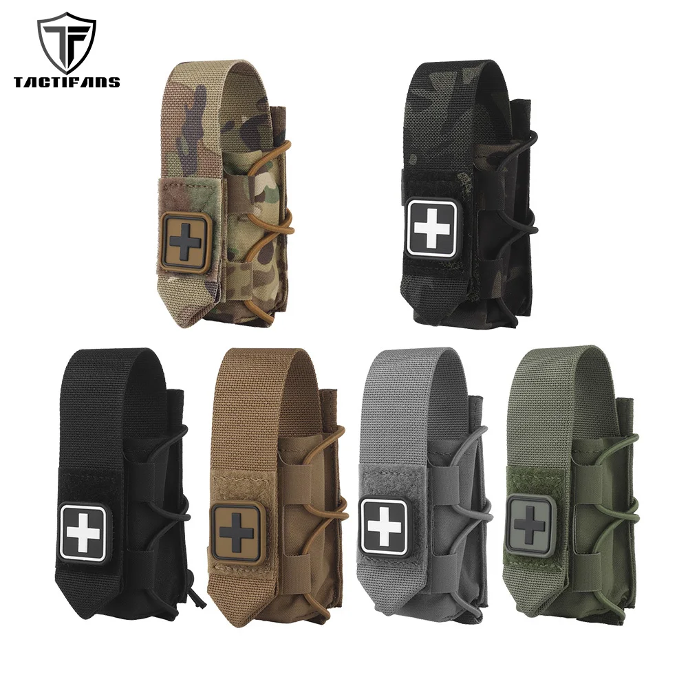 Bolsa de torniquete táctico, soporte versátil TQ, Kit de trauma de desplegado rápido, Clip Molle, cinturón de combate, accesorios para chaleco de caza