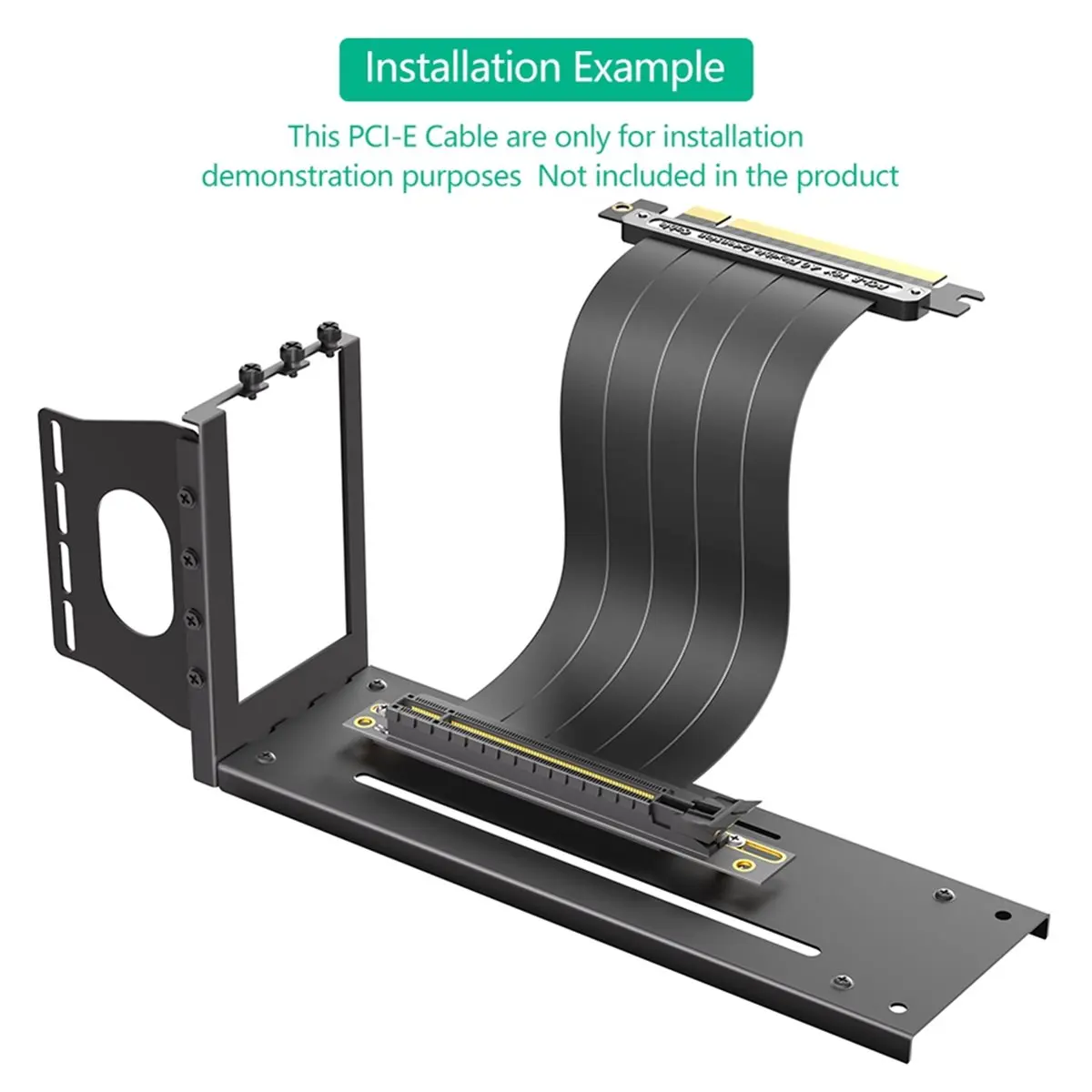 【To&On-e】 Vertical GPU Mount Bracket, 3 Slots Graphics Card Holder with Hardware, EGPU Dock, External GPU Docking Station