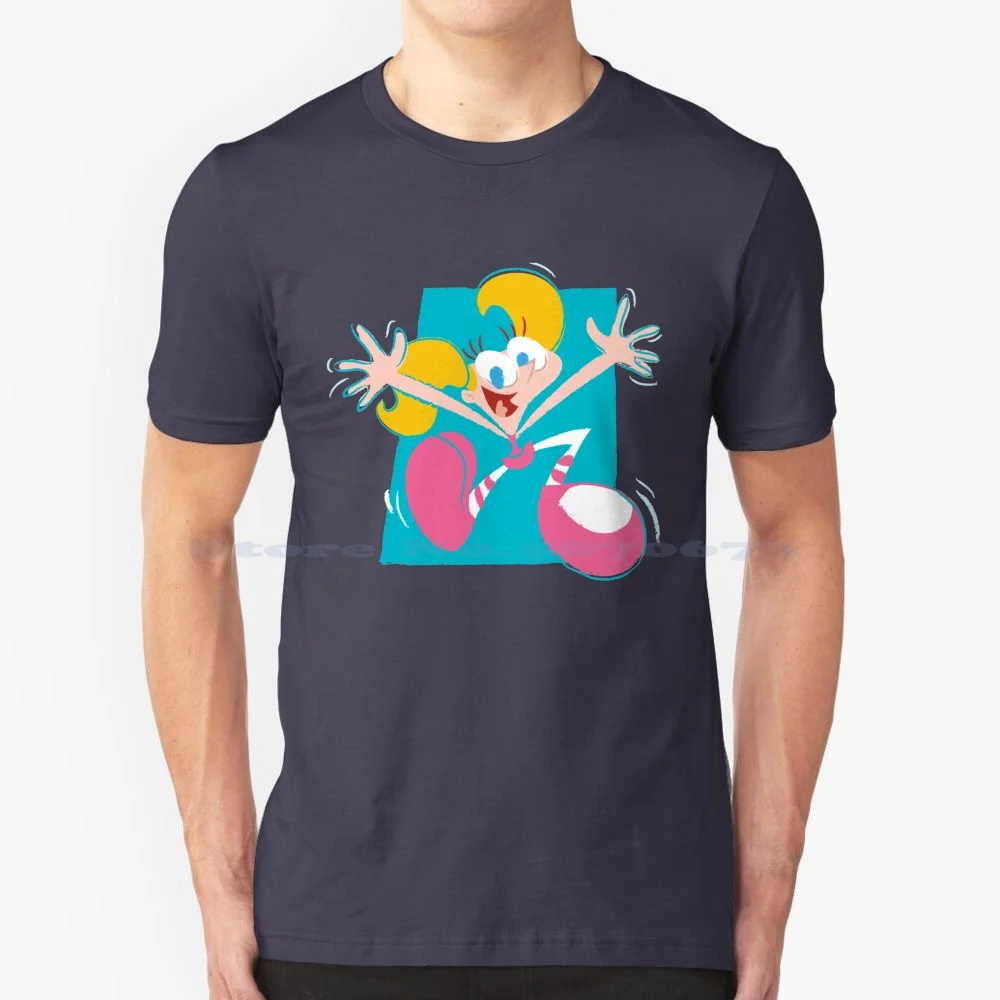 Dexters T Shirt 100% Cotton Tee Dexters Cartoon Fanart