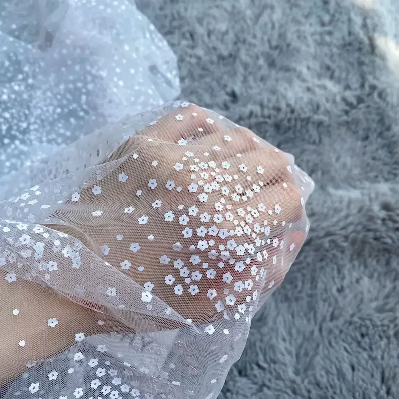 

Красивое кружевное платье с цветочным принтом, тюлевое кружево с цветочной сеткой для девочек, платье-пачка, свадебное платье, фата, платье для выпускного вечера, 1 двор