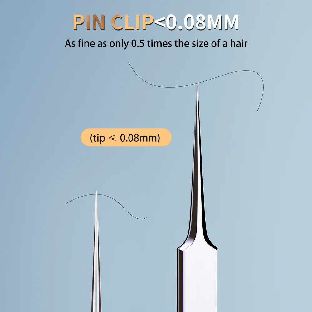 LUXIANZI 3 sztuk zaskórnika klip pincety przyrząd kosmetyczny zestaw ultra-cienki igła do trądziku pryszczy komórkowego pęseta oczyszczająca ze