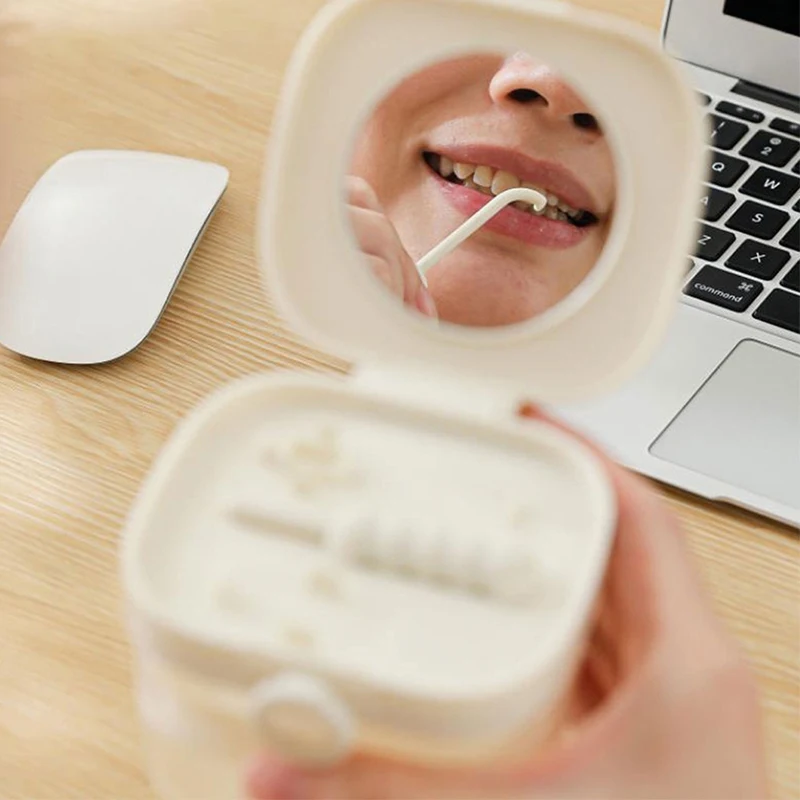 المحمولة حامي الفم صندوق التجنيب حالة تنظيف الفم كاذبة الأسنان أسنان صندوق تخزين مع سلة مصفاة طقم أسنان نقع الحاويات