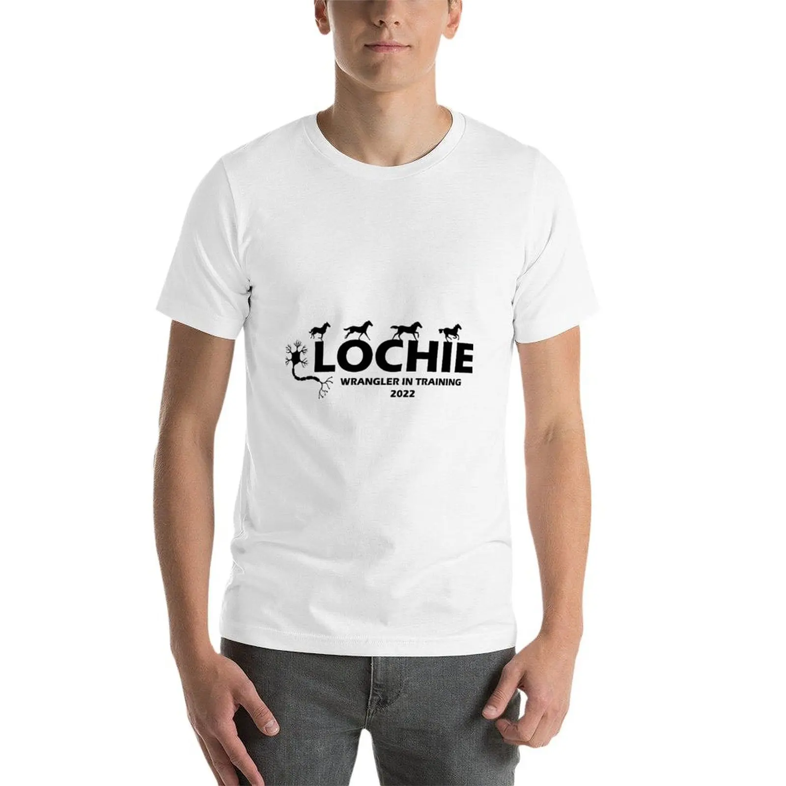 Lochie WIT 2022 تي شيرت أنيمي التي شيرت رجل تي شيرت للرجال القطن تي شيرت عالية الجودة تي شيرت