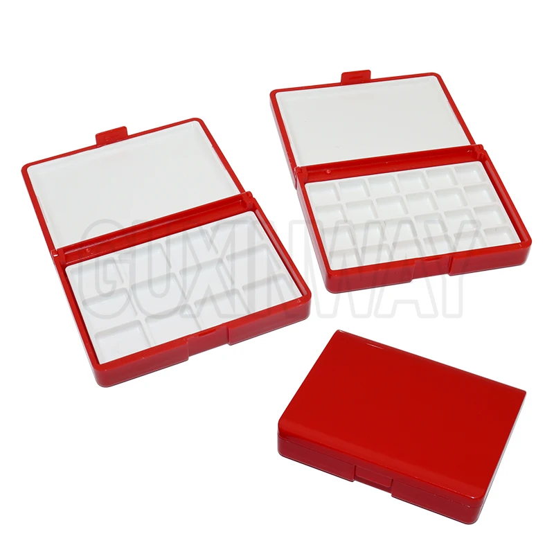 1pcs Portable Plastic Multi-function Painting Box Empty Watercolor Palette Watercolor Oil Acrylic Gouache Paint Subpackage