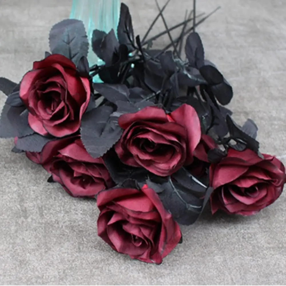 10/20 Stück Künstliche Blumen Seidenrosen Brautstrauß Vasen Heimdekoration Garten Herbst Halloween Hochzeit Dekoration Künstliche DIY-Geschenke – Detail 8