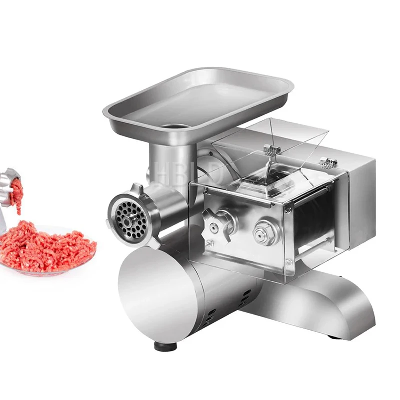 

Fully Automatic Meat Grinder, Large Commercial Multifunctional Stainless Steel Vegetable Slicer, Food Processing Machine